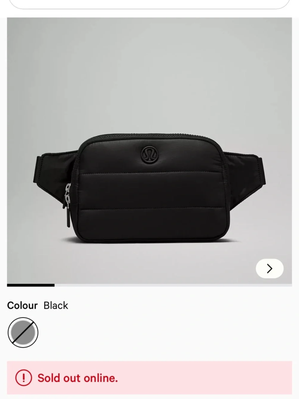 EUC lululemon Everywhere Belt Bag Large *Wunder Puff in black style LU9BH0S - Picture 9 of 13